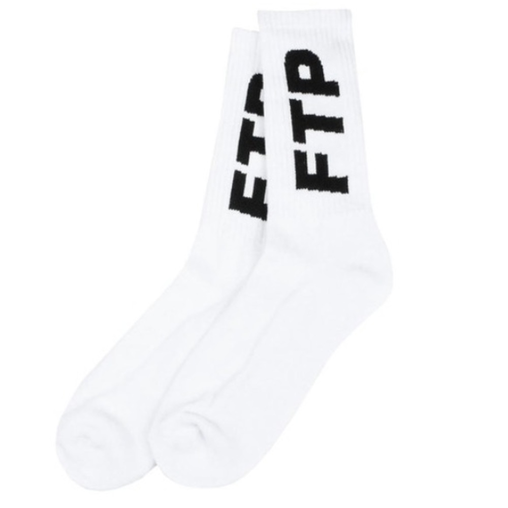 FTP logo socks white